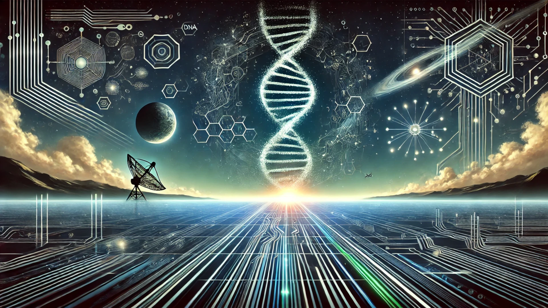 Representación visual de ciencia y tecnología en el podcast Misterioso Universo en la Red