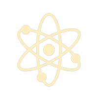 Átomo simbólico para Ciencia y Tecnología en MUR Ícono de átomo que representa energía, estructura de la materia y avances científicos.