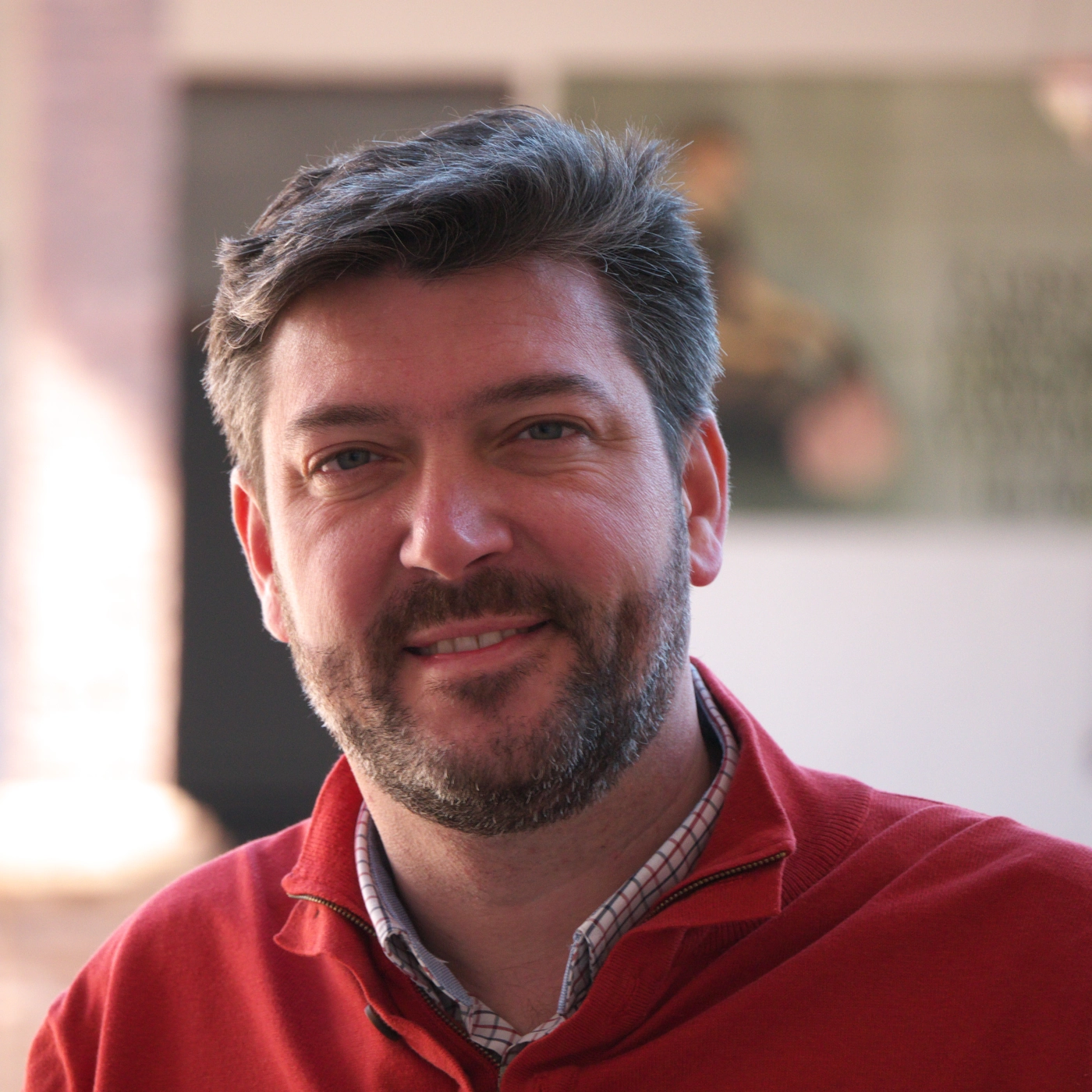 Retrato de Julio Vera García, escritor sevillano, físico y director del Colegio Salesiano San Pedro de Triana.