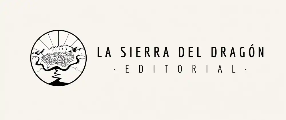 Logo de La Sierra del Dragón Editorial sobre fondo marfil para su ficha editorial en Misterioso Universo en la Red