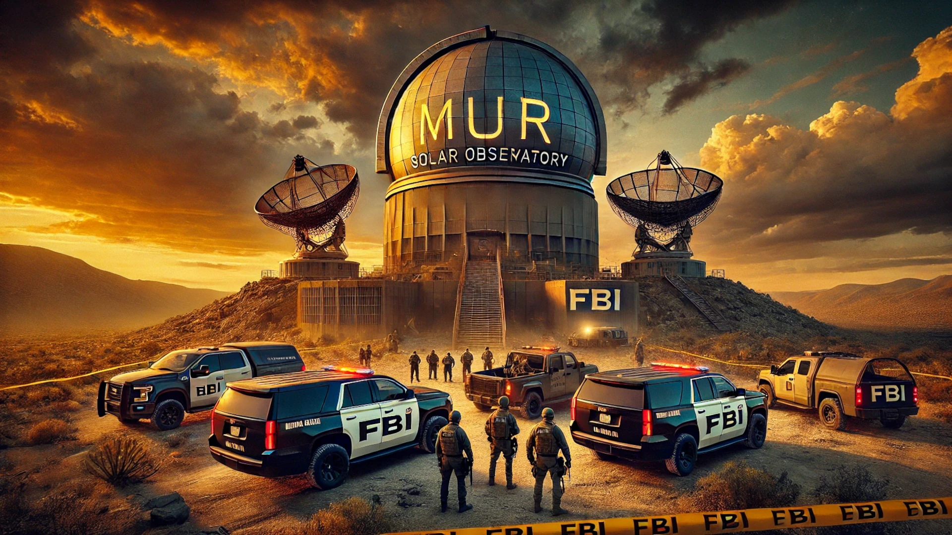 Observatorio Solar Sunspot: El FBI rodea el Observatorio Solar Sunspot con agentes y vehículos