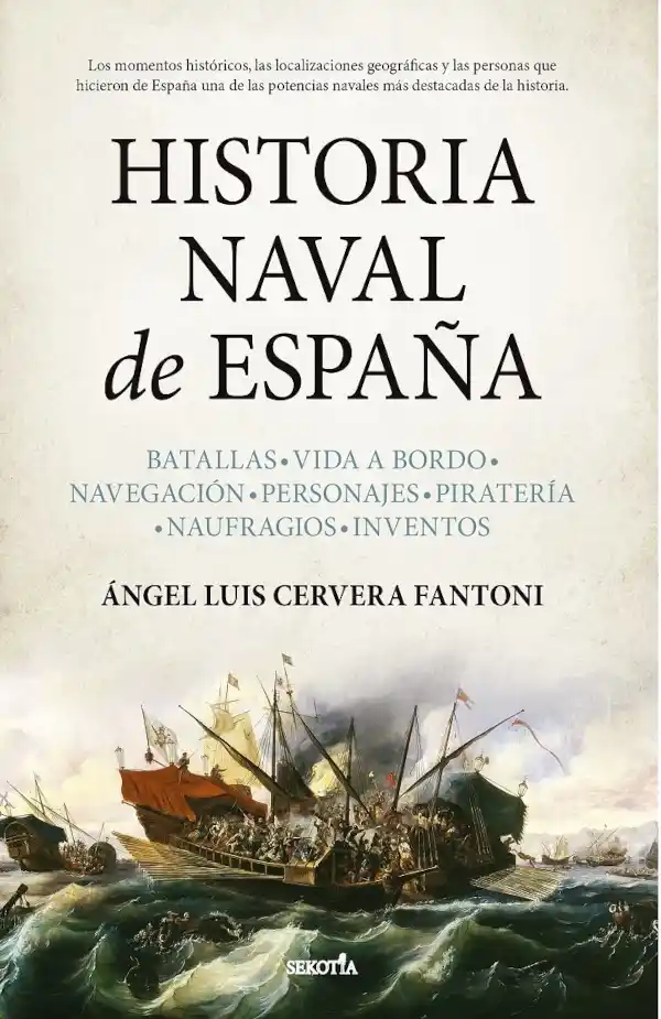 Portada del libro Historia Naval de España, de Ángel Luis Cervera Fantoni